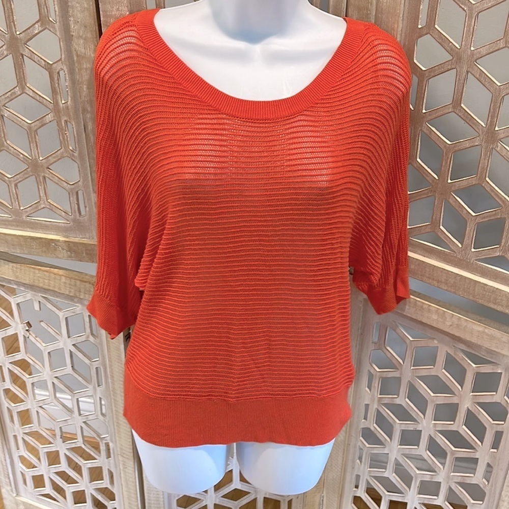 3/4 Dolman Sleeve Mesh sweater